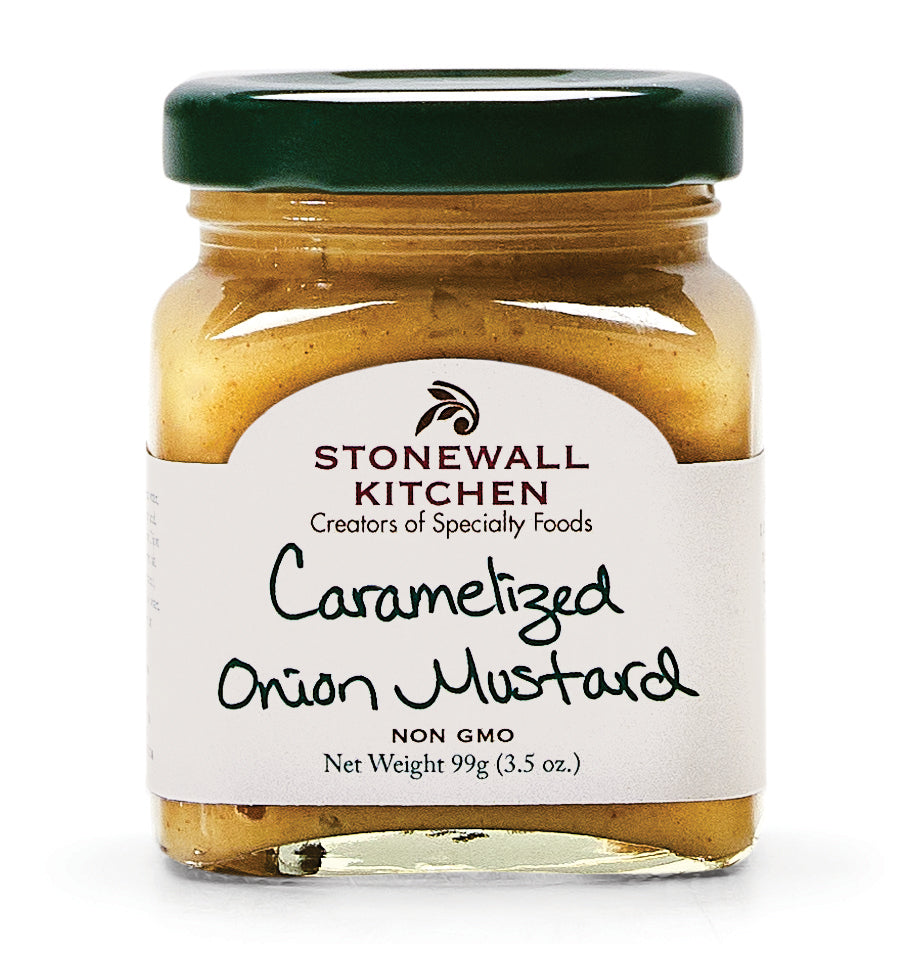 Stonewall Kitchen Caramelized Onion Mustard 3.5oz Mini - Olive Oil Etcetera- Bucks County's Gourmet Oil and Vinegar Shop