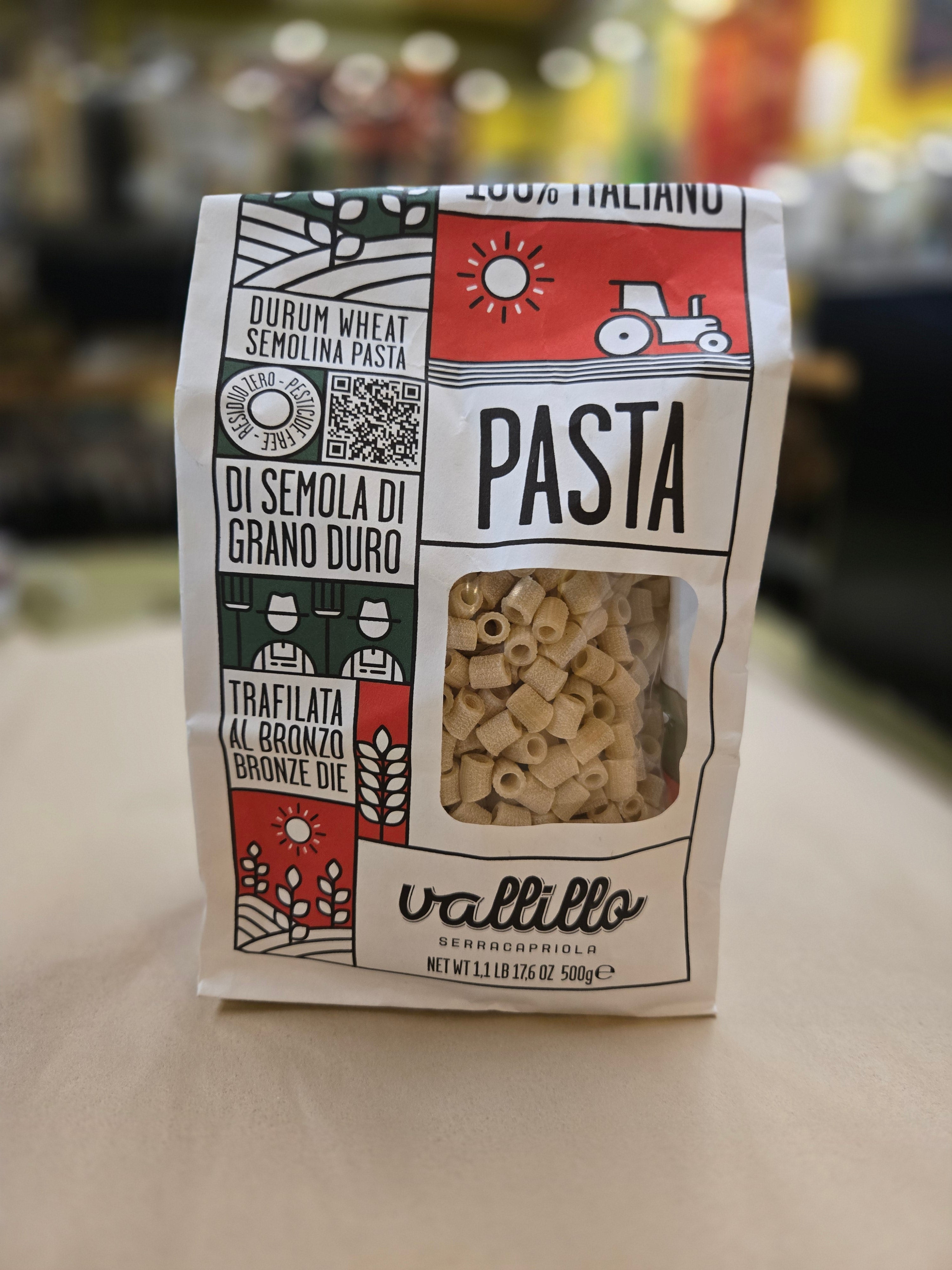 Vallillo Tubettini Rigati Pasta