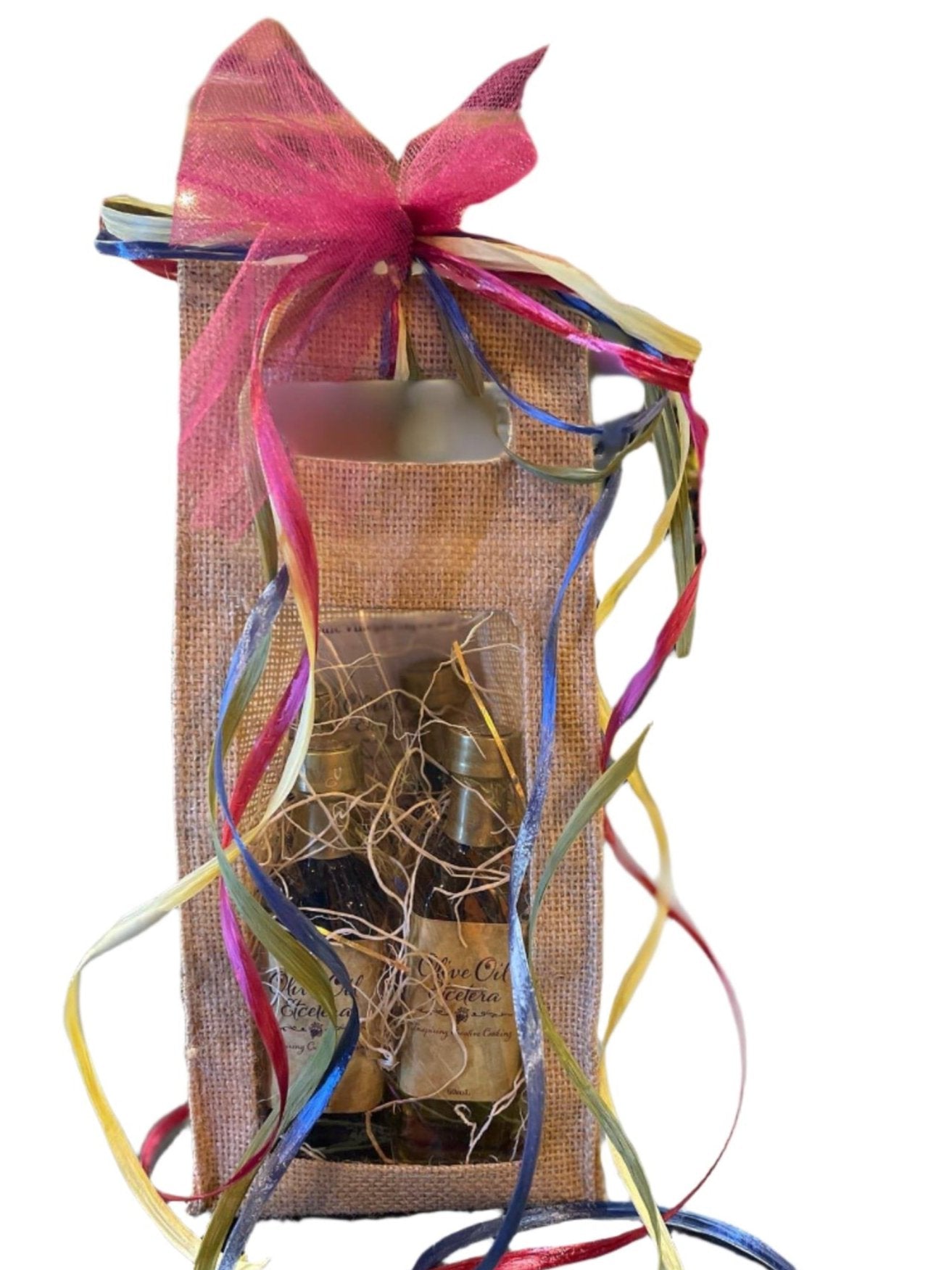 Sample Pack of Oil & Vinegars Burlap Bag