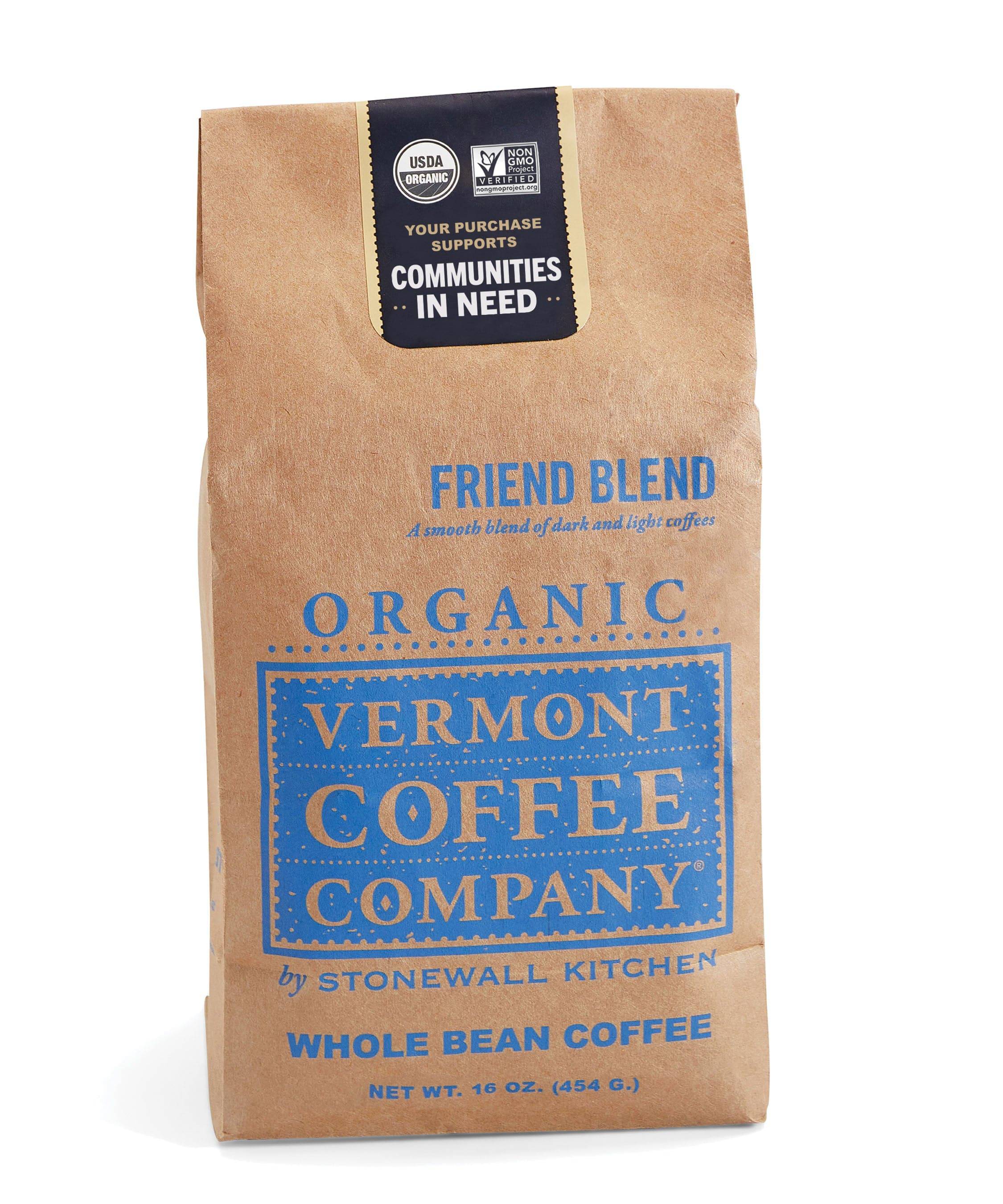 Vermont Coffee Company Organic Coffee Friend Blend