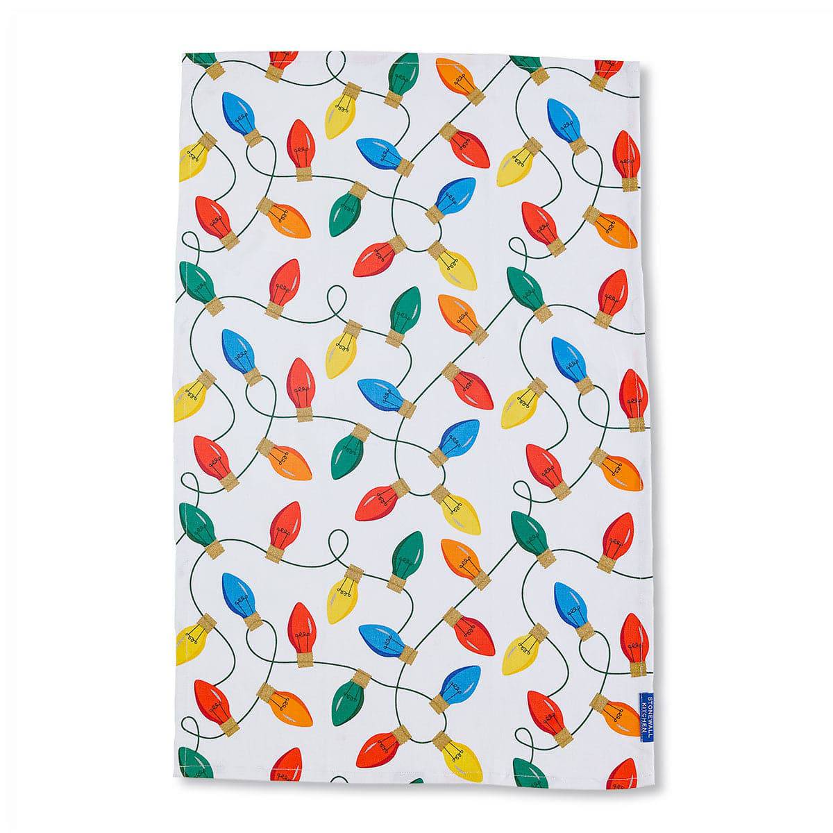 Stonewall Kitchen Christmas Lights Tea towel