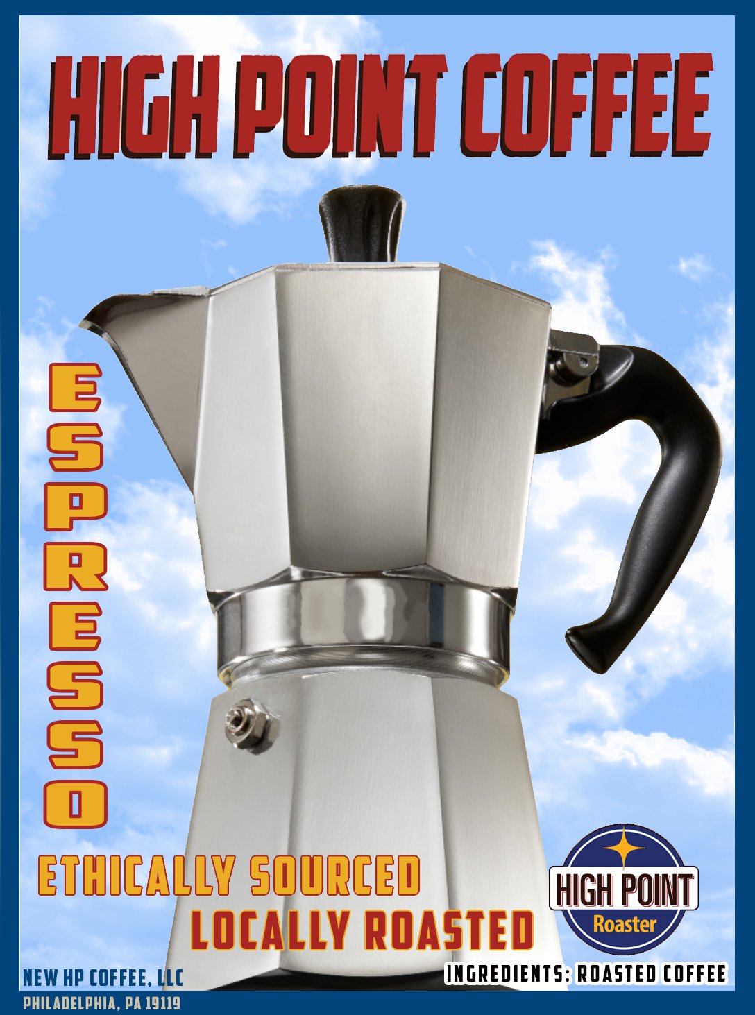 High Point Espresso coffee available at Olive Oil Etcetera in Bucks County 