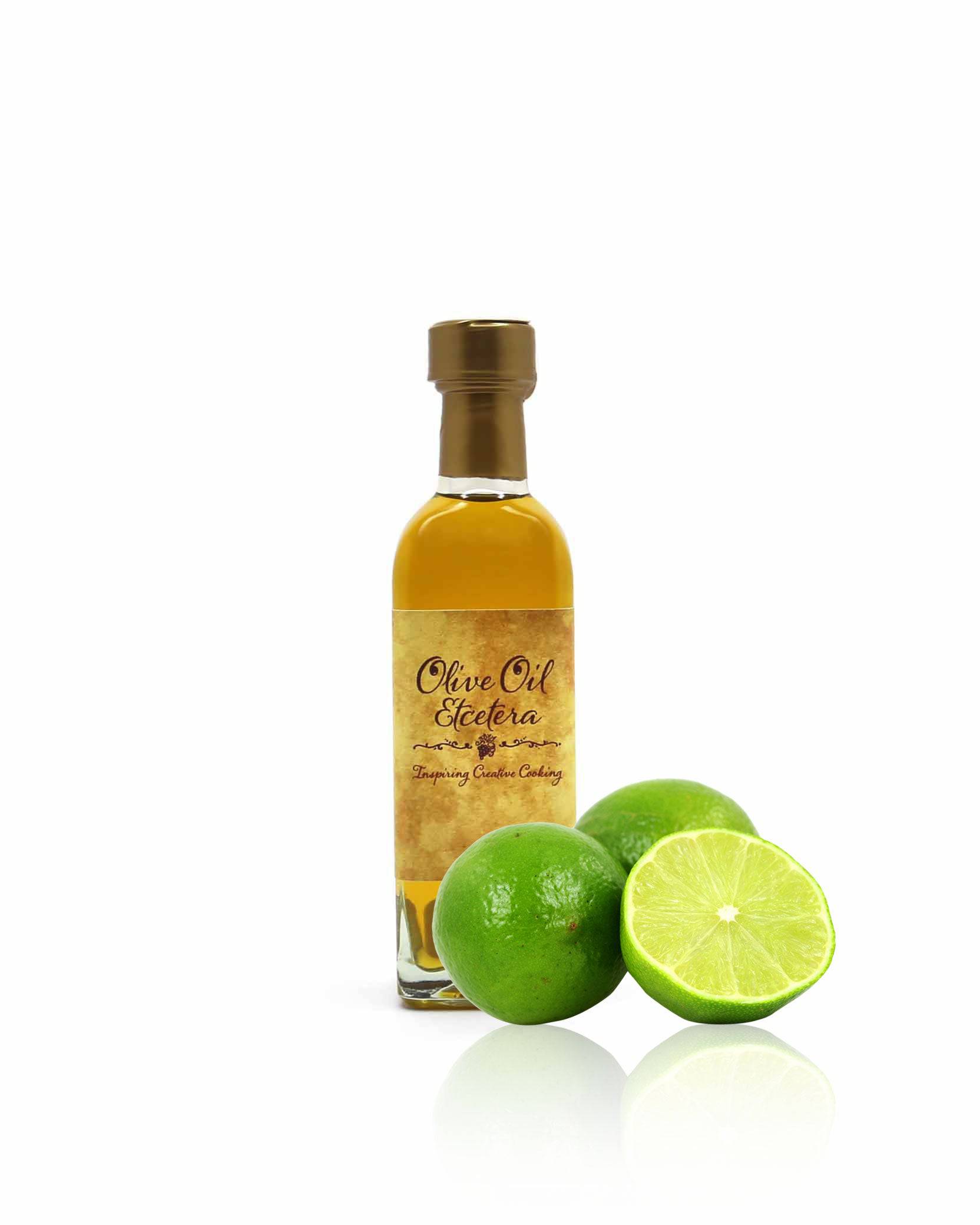 60 ml bottle of Lime olive oil from California available at Olive Oil Etcetera in Bucks County, PA 