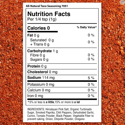 Spice Lab Taco Seasoning - All Natural